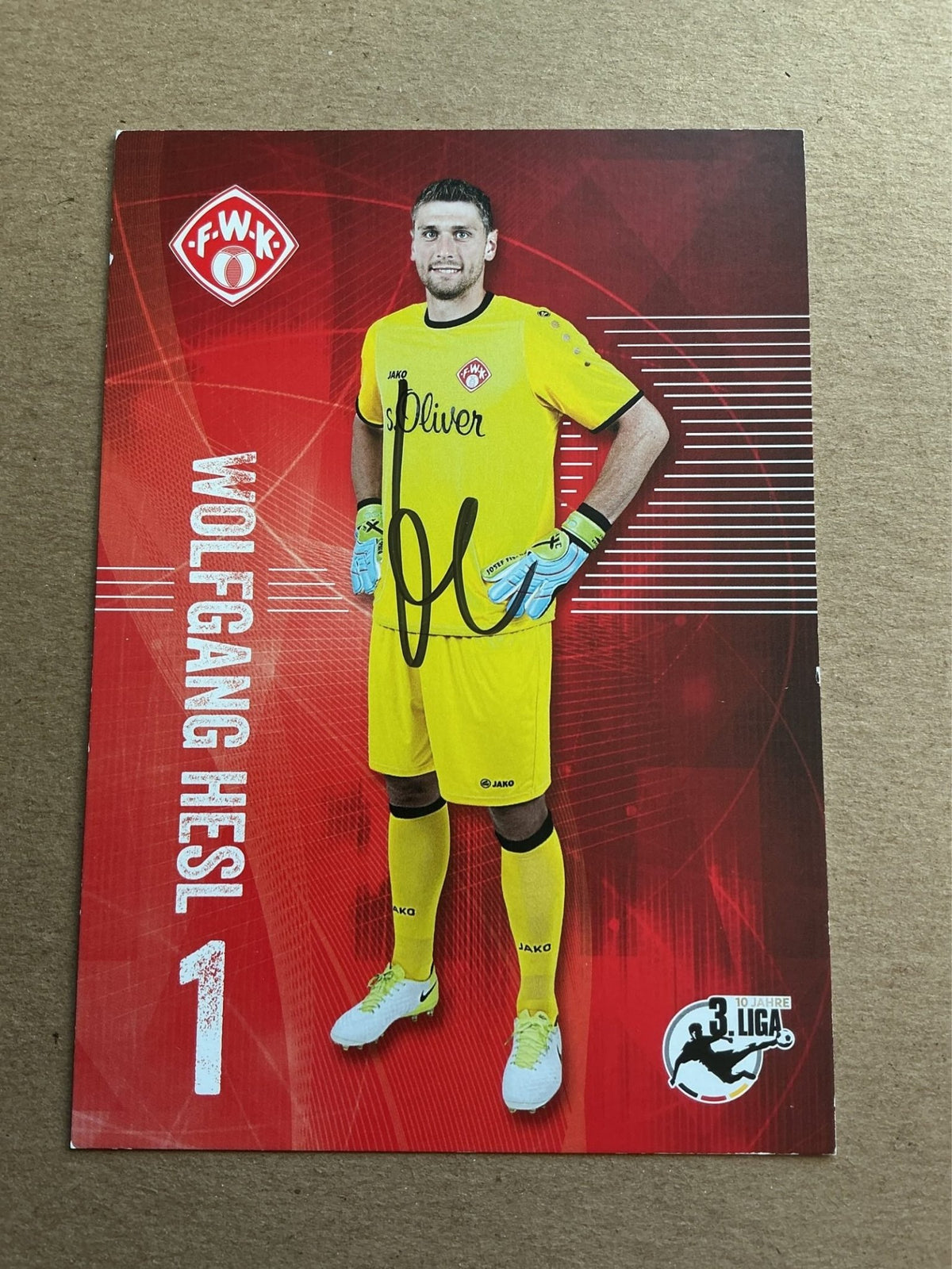 Wolfgang Hesl, Germany 🇩🇪 FC Würzburger Kickers 2017/18 hand signed - Autographs-World