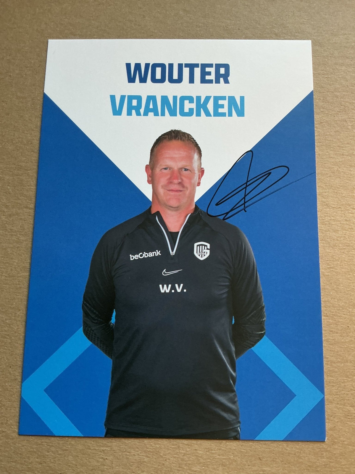 Wouter Vrancken, Belgium 🇧🇪 KRC Genk 2022/23 hand signed - Autographs-World