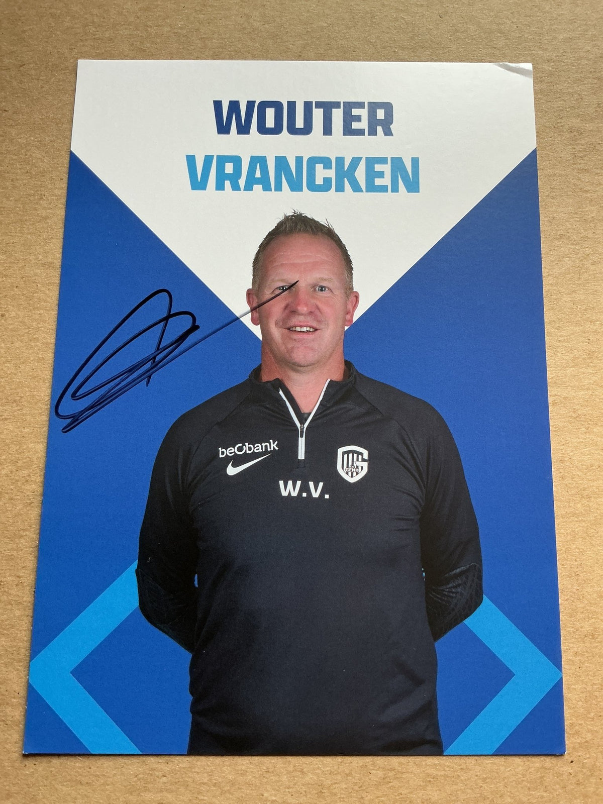 Wouter Vrancken, Belgium 🇧🇪 KRC Genk 2023/24 hand signed - Autographs-World
