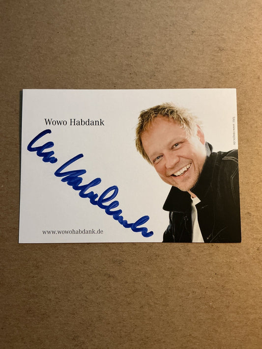 Wowo Habdank, Germany 🇩🇪 Actor 2026 hand signed - Autographs-World