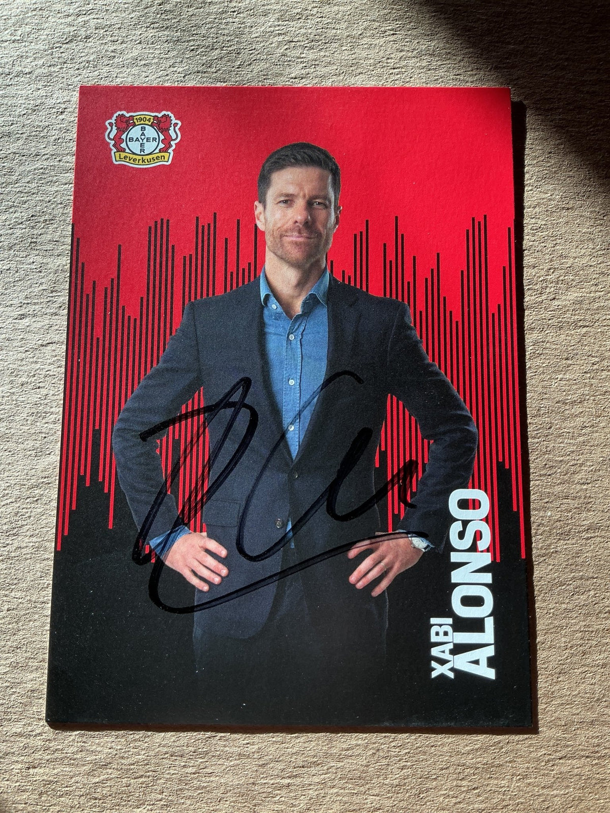 Xabi Alonso, Spain 🇪🇸 Bayer 04 Leverkusen 2022/23 hand signed - Autographs-World