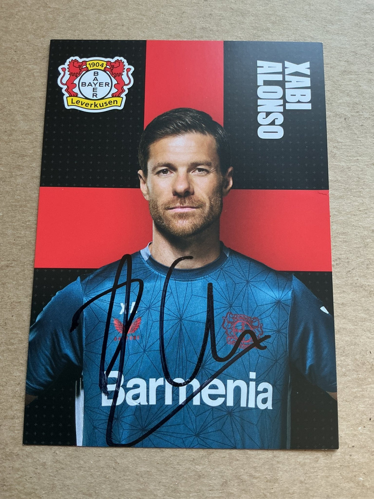 Xabi Alonso, Spain 🇪🇸 Bayer 04 Leverkusen 2023/24 hand signed - Autographs-World