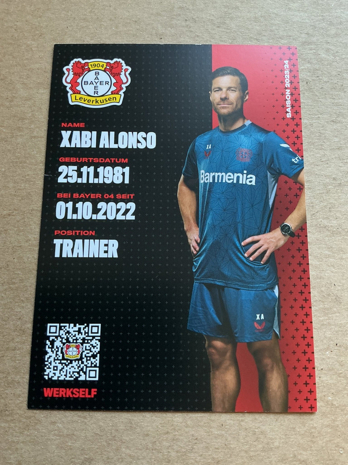 Xabi Alonso, Spain 🇪🇸 Bayer 04 Leverkusen 2023/24 hand signed - Autographs-World