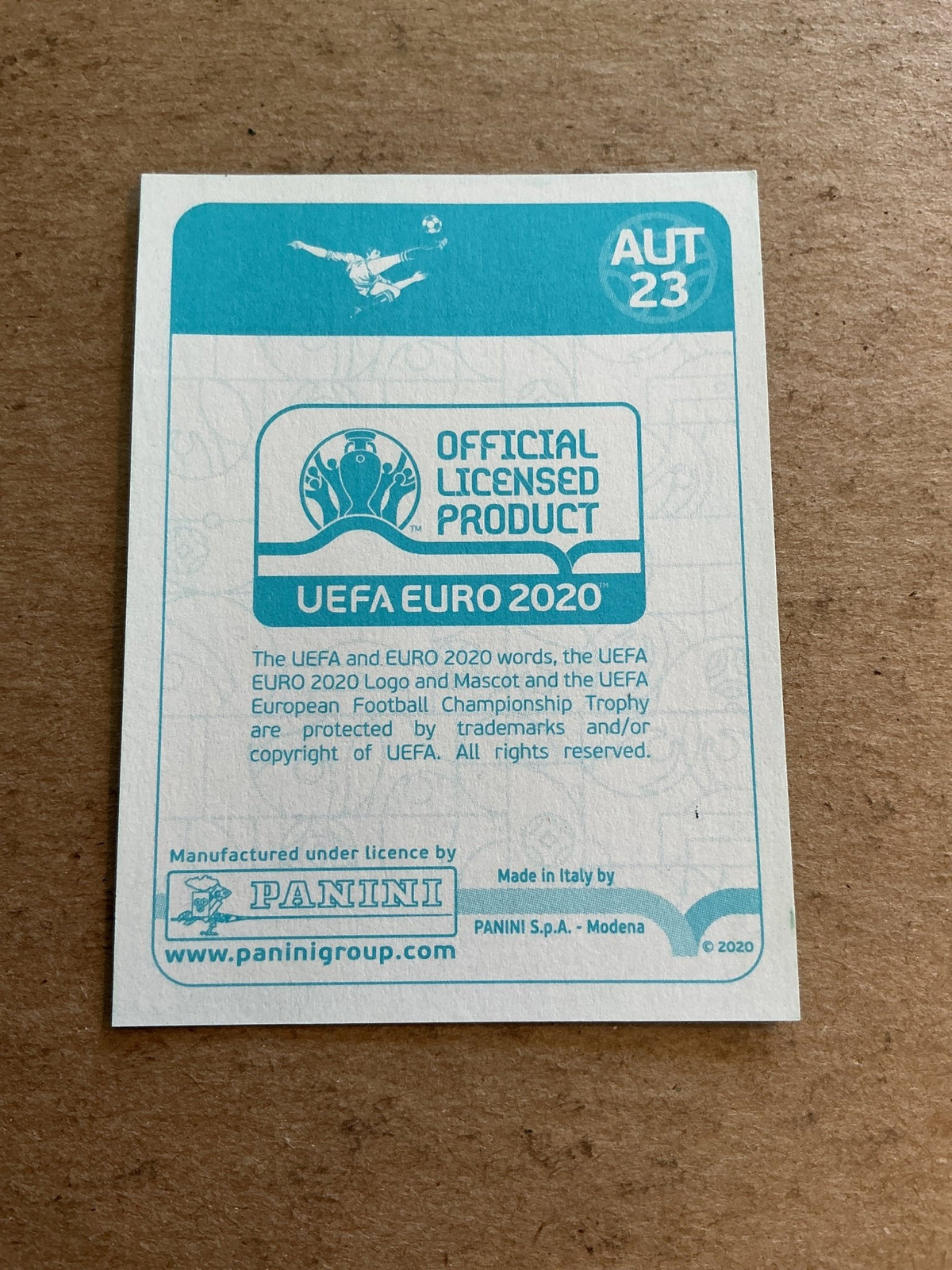 Xaver Schlager, Austria 🇦🇹 UEFA Euro 2020 Panini hand signed - Autographs-World