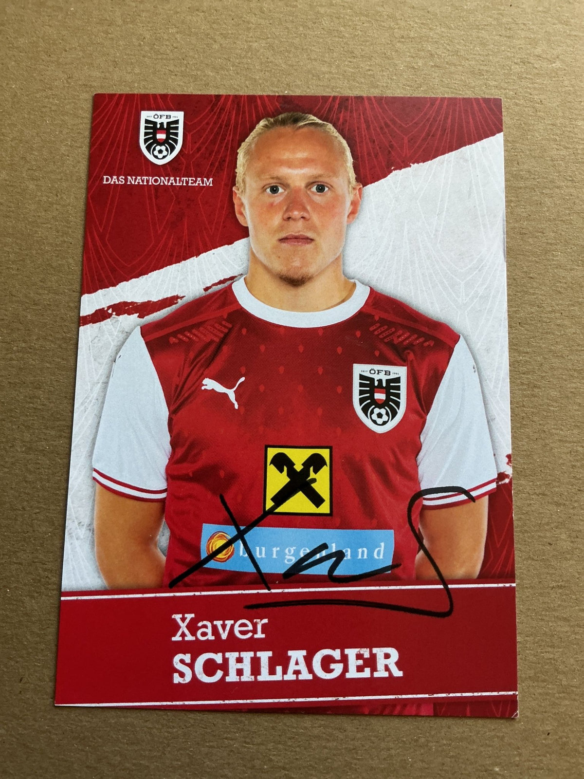 Xaver Schlager, Austria 🇦🇹 UEFA Euro Cup 2020 hand signed - Autographs-World