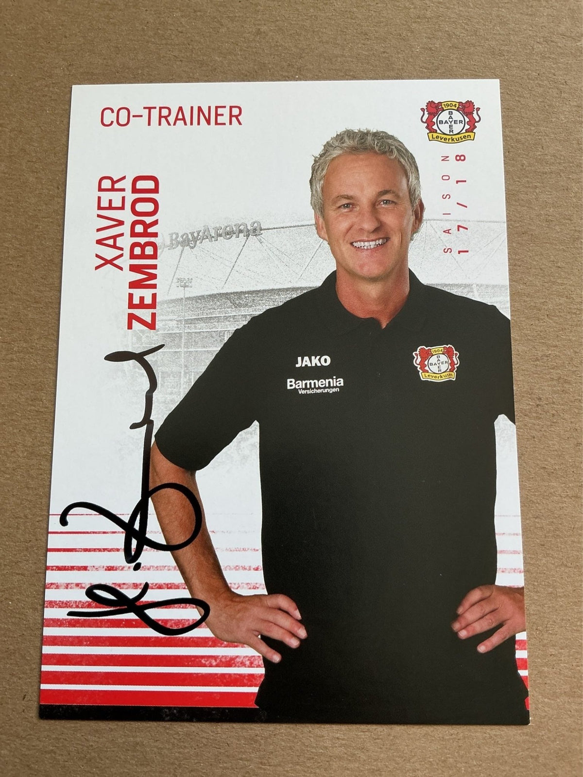 Xaver Zembrod, Germany 🇩🇪 Bayer 04 Leverkusen 2017/18 hand signed - Autographs-World