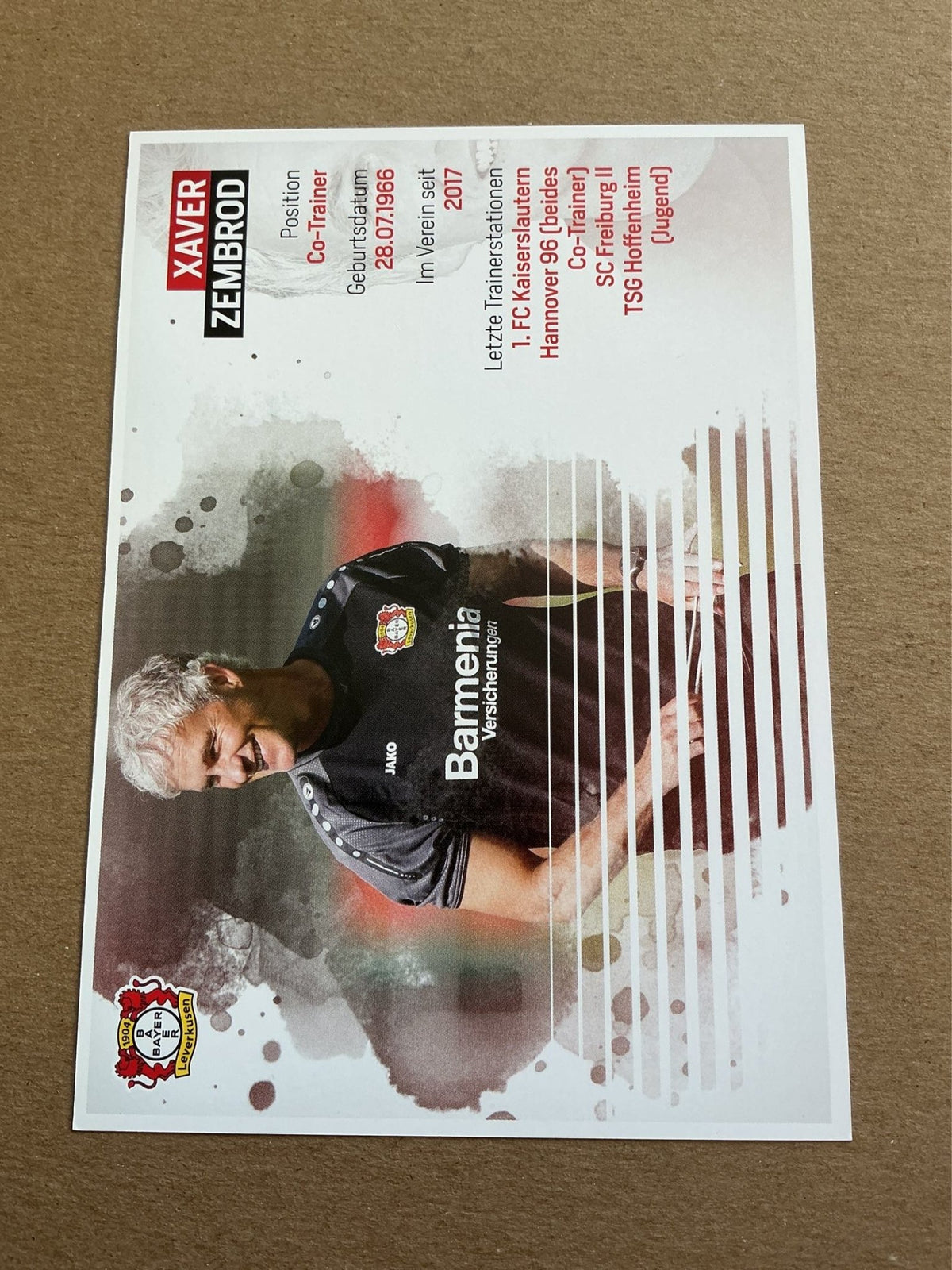 Xaver Zembrod, Germany 🇩🇪 Bayer 04 Leverkusen 2017/18 hand signed - Autographs-World