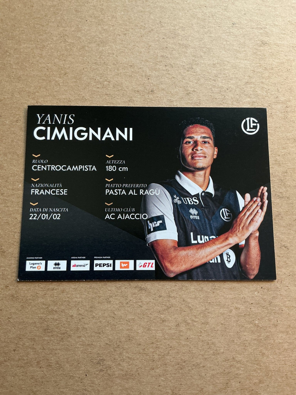 Yanis Cimignani, France 🇫🇷 HC Lugano 2025/26 hand signed - Autographs-World