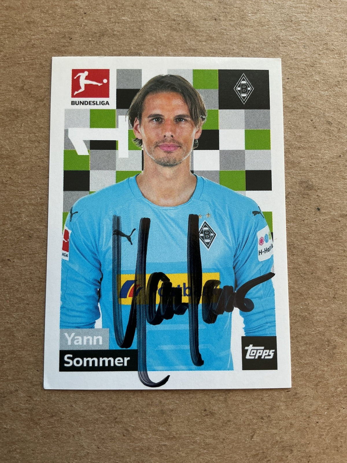 Yann Sommer, Switzerland 🇨🇭 Borussia Mönchengladbach 2018/19 Topps hand signed - Autographs-World