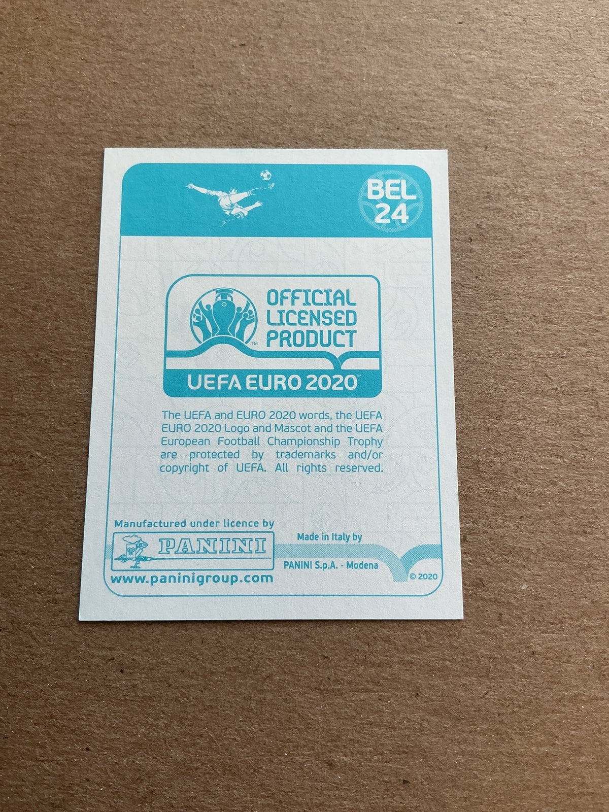 Yannick Carrasco, Belgium 🇧🇪 UEFA Euro 2020 Panini hand signed - Autographs-World
