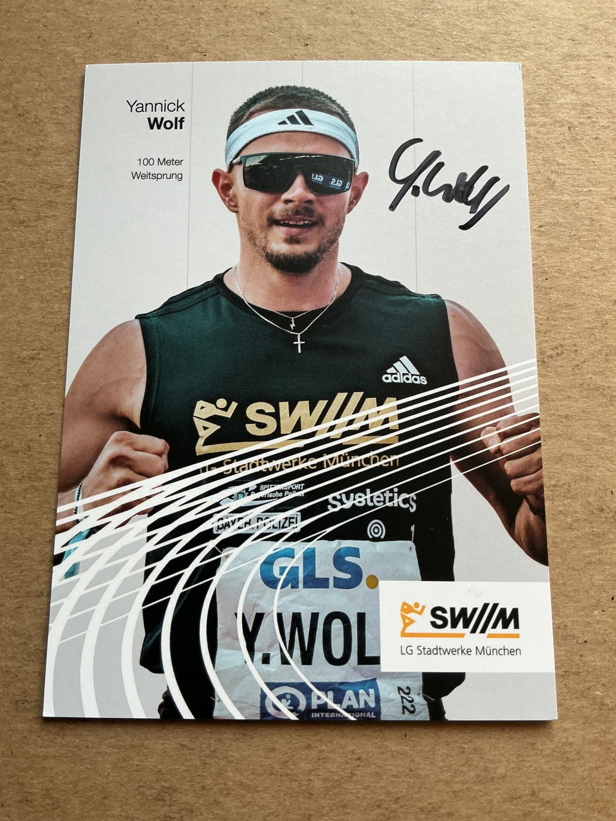 Yannick Wolf, Germany 🇩🇪 Athletics Summer Olympics 2024 hand signed - Autographs-World