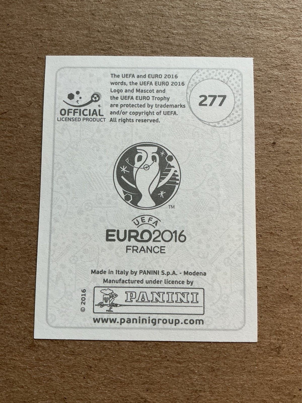 Yaroslav Rakitskiy, Ukraine 🇺🇦 UEFA Euro 2016 Panini hand signed - Autographs-World