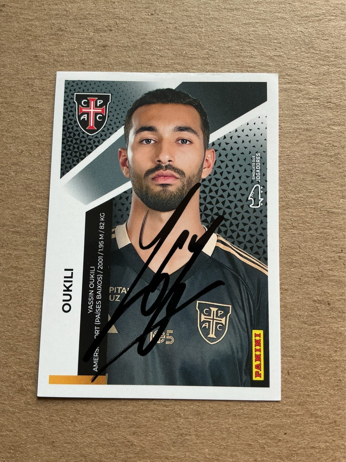 Yassin Oukili, Morocco 🇲🇦 Casa Pia 2025/26 Panini hand signed - Autographs-World