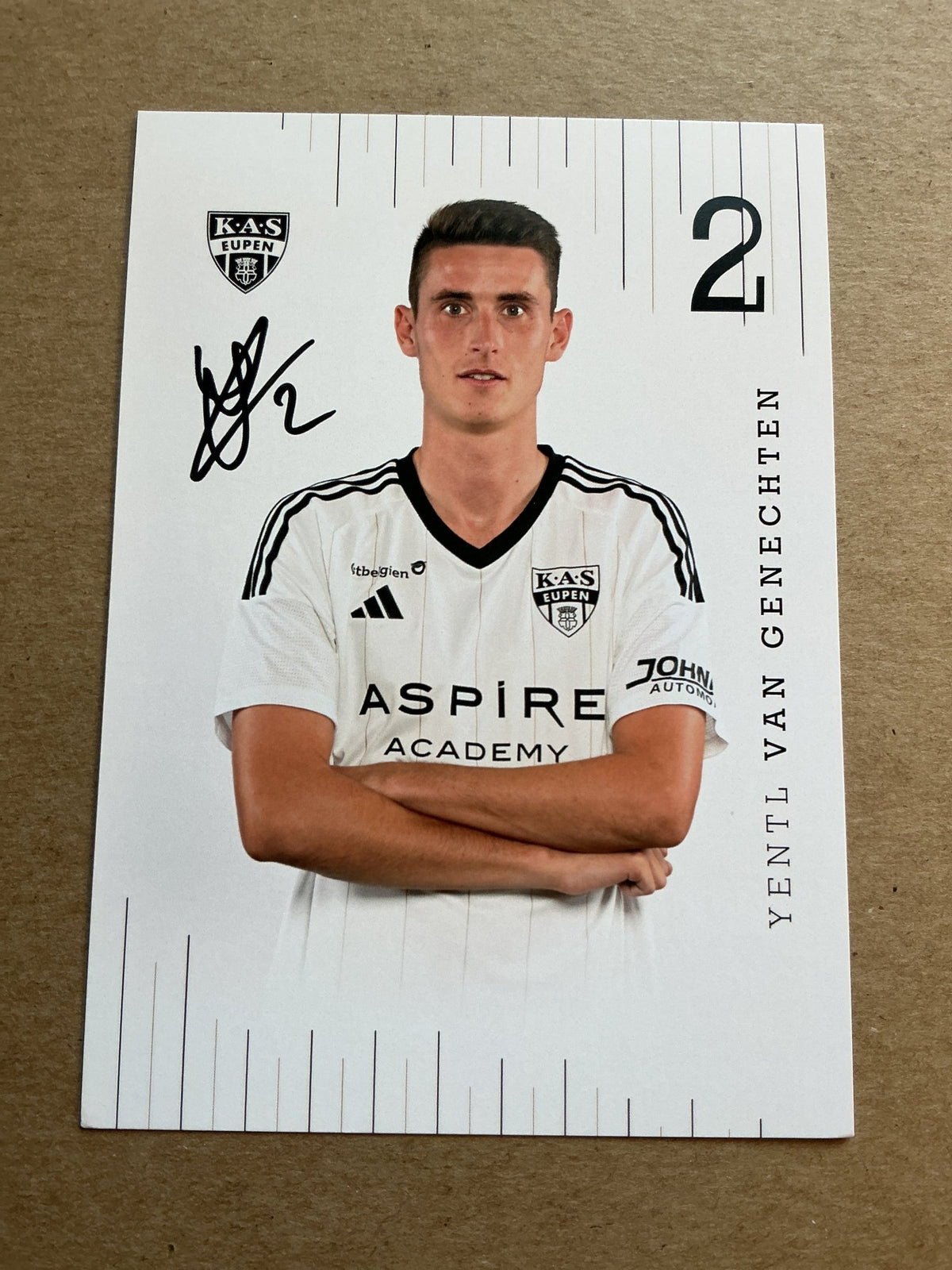 Yentl Van Genechten, Belgium 🇧🇪 KAS Eupen 2023/24 hand signed - Autographs-World