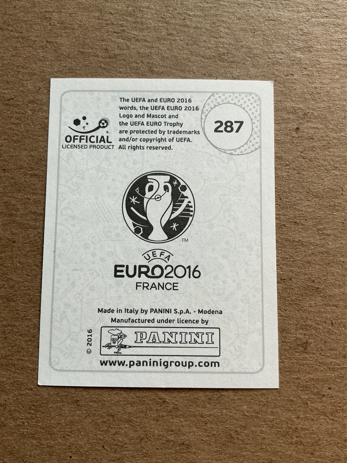 Yevhen Konoplyanka, Ukraine 🇺🇦 UEFA Euro 2016 Panini hand signed - Autographs-World