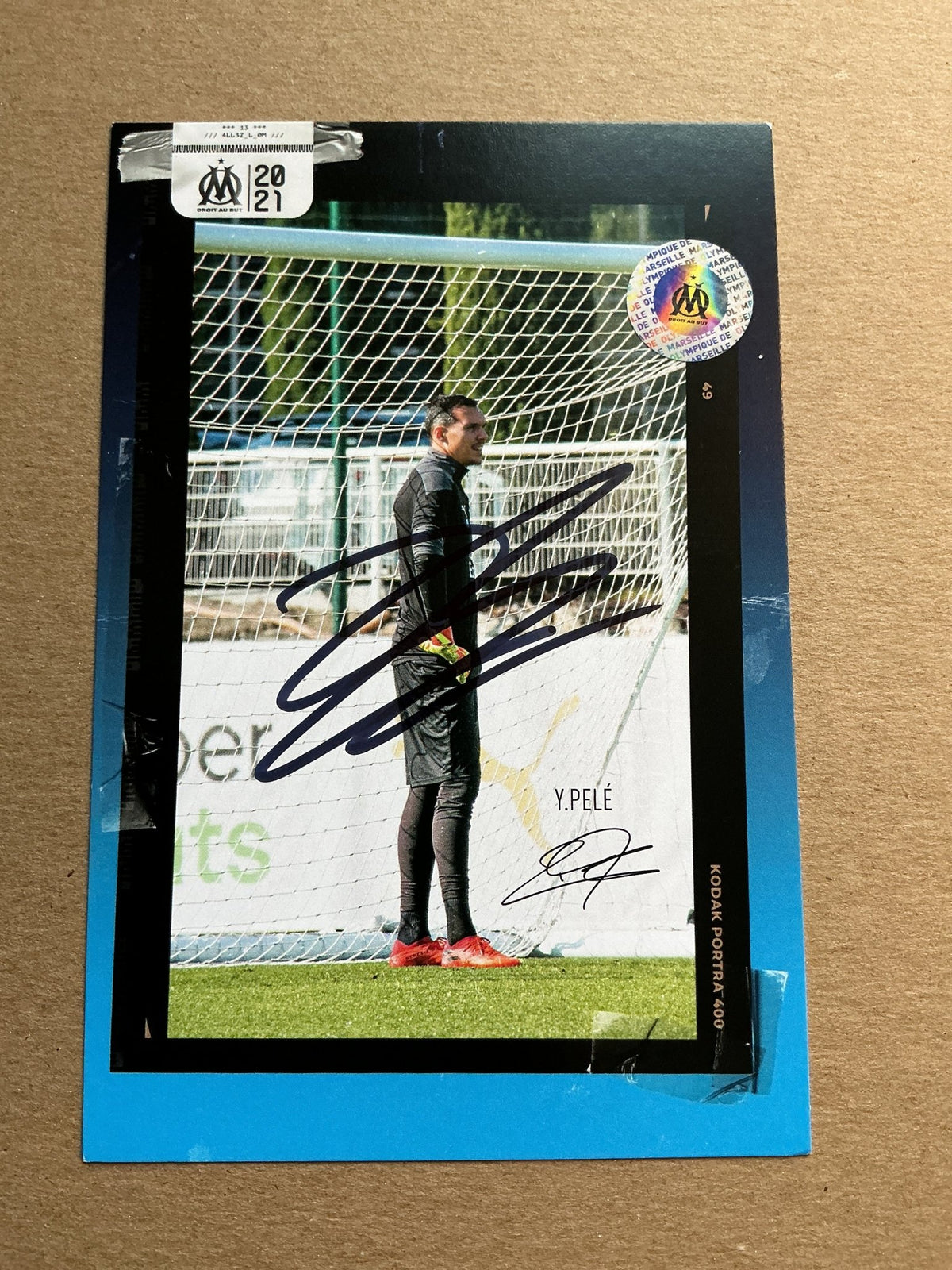 Yohann Pelé, France 🇫🇷 Olympique Marseille 2020/21 hand signed - Autographs-World