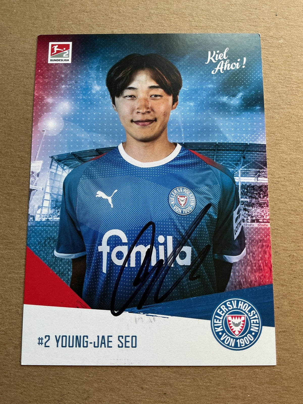 Young-Jae Seo, South Korea 🇰🇷 Holstein Kiel 2019/20 hand signed - Autographs-World
