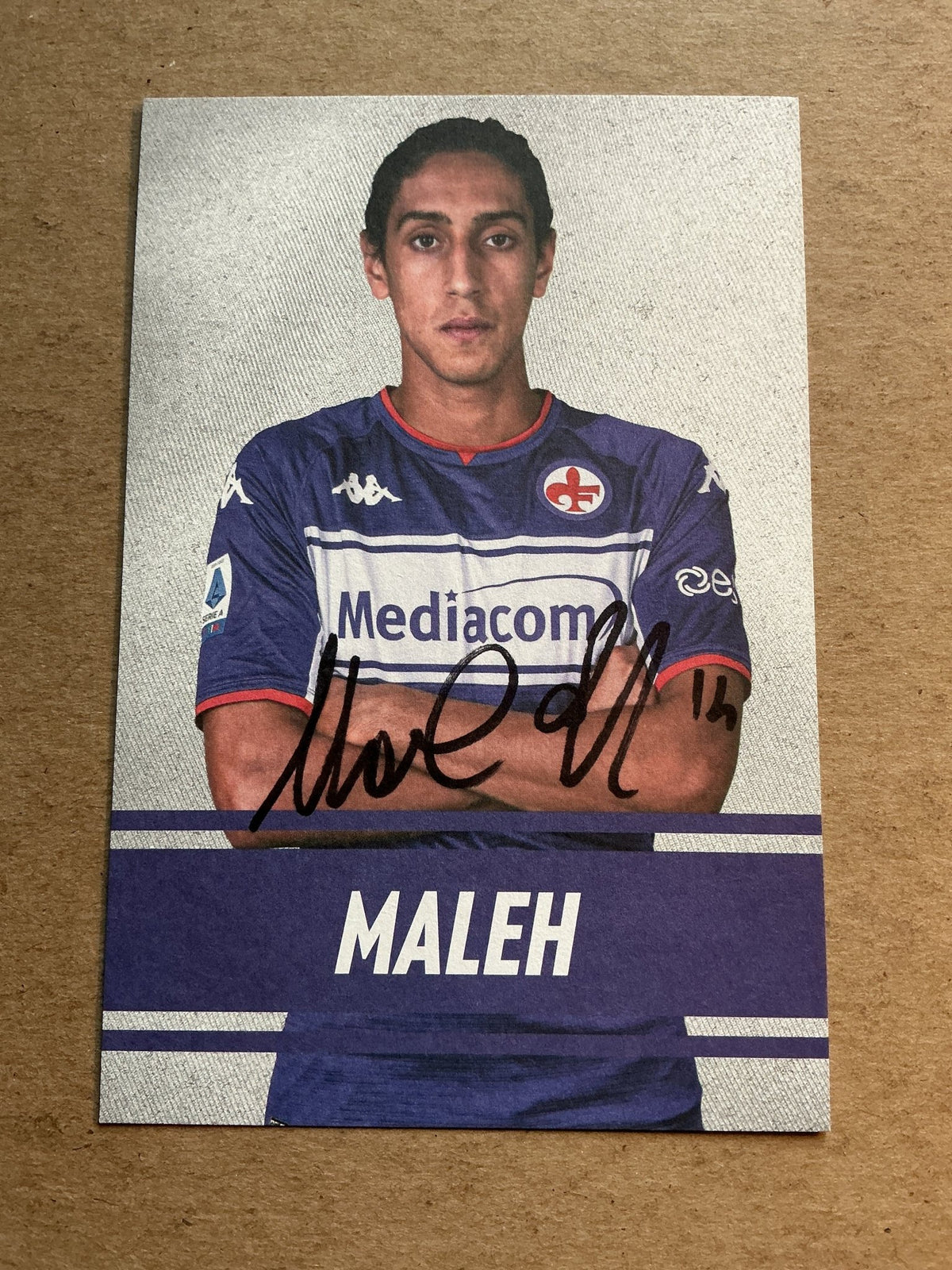 Youssef Maleh, Italy 🇮🇹 ACF Fiorentina 2021/22 hand signed - Autographs-World