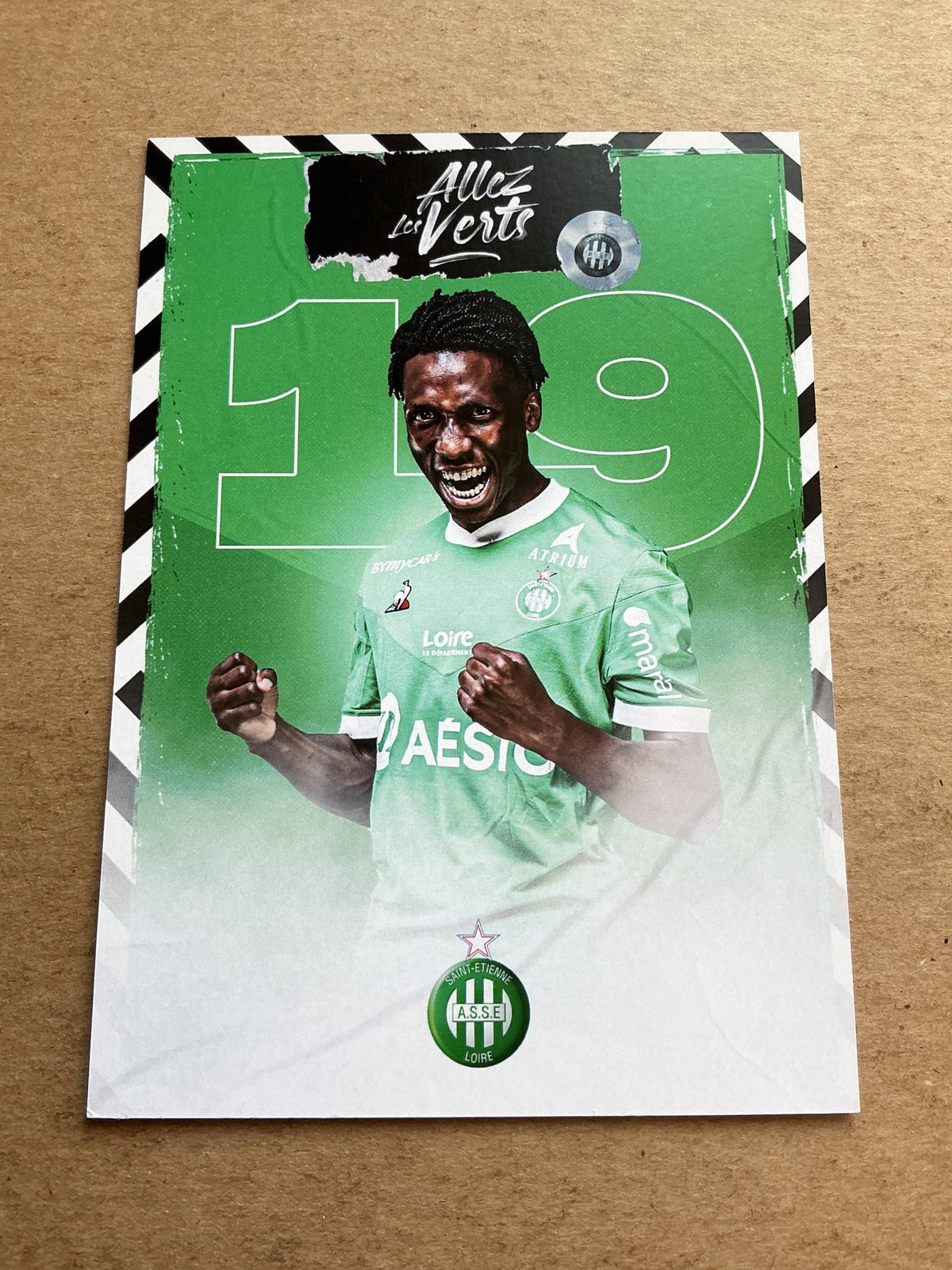 Yvan Neyou, Cameroon 🇨🇲 AS Saint-Étienne 2020/21 hand signed - Autographs-World