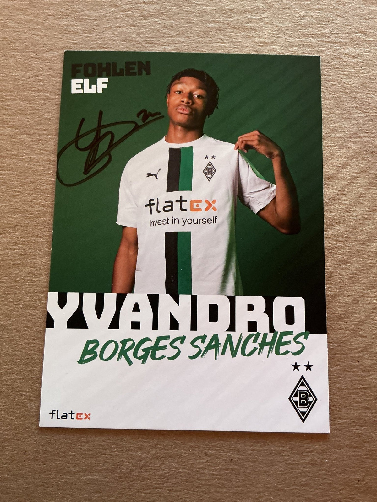 Yvandro Borges Sanches, Luxemburg 🇱🇺 Borussia Mönchengladbach 2022/23 hand signed - Autographs-World