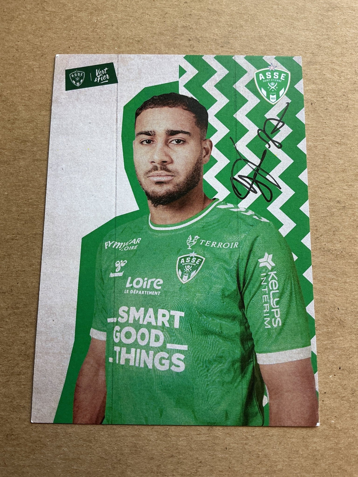 Yvann Macon, France 🇫🇷 AS Saint-Etienne 2023/24 hand signed - Autographs-World