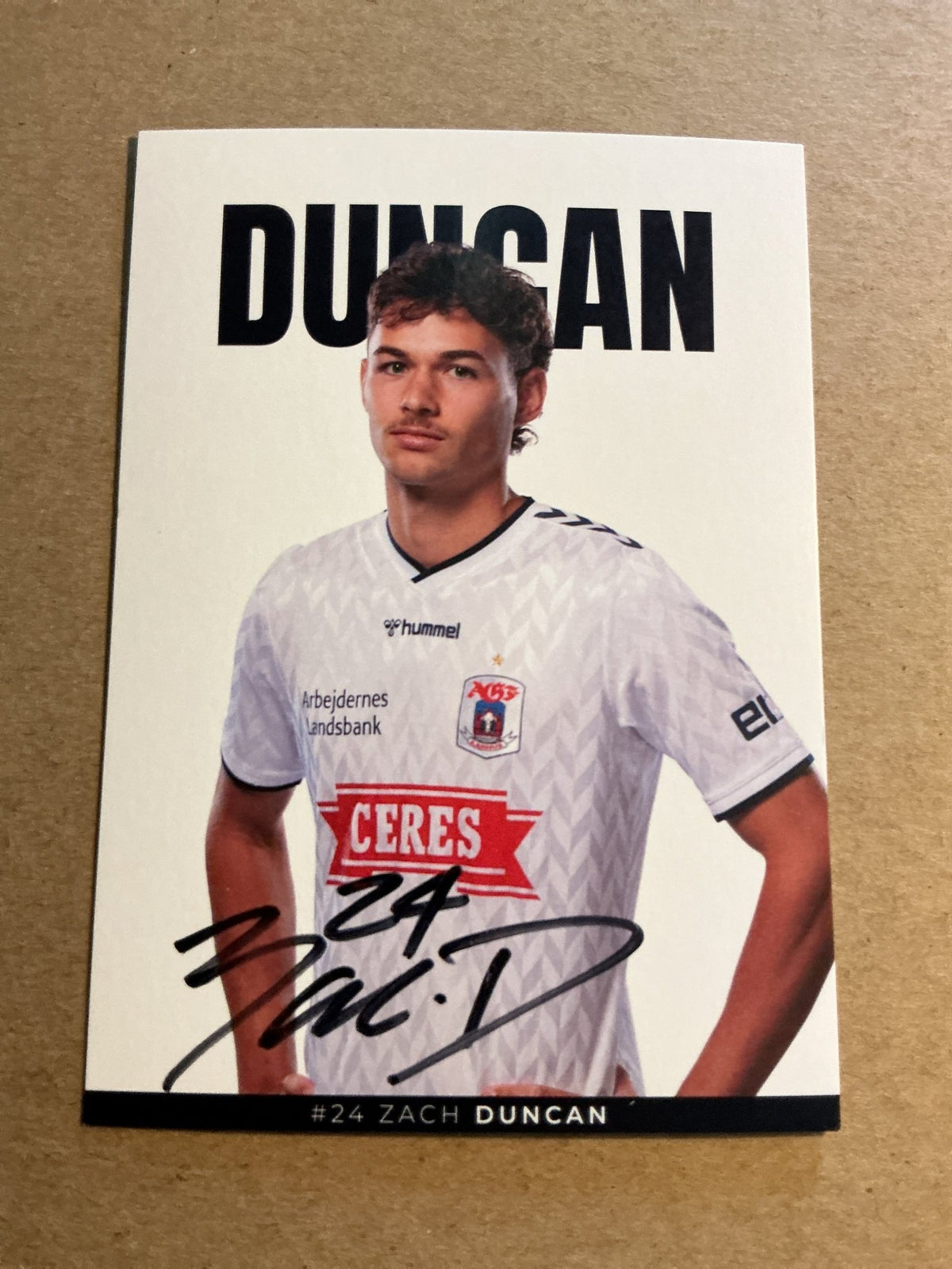 Zach Duncan, Australia 🇦🇺 Aarhus GF 2023/24 hand signed - Autographs-World