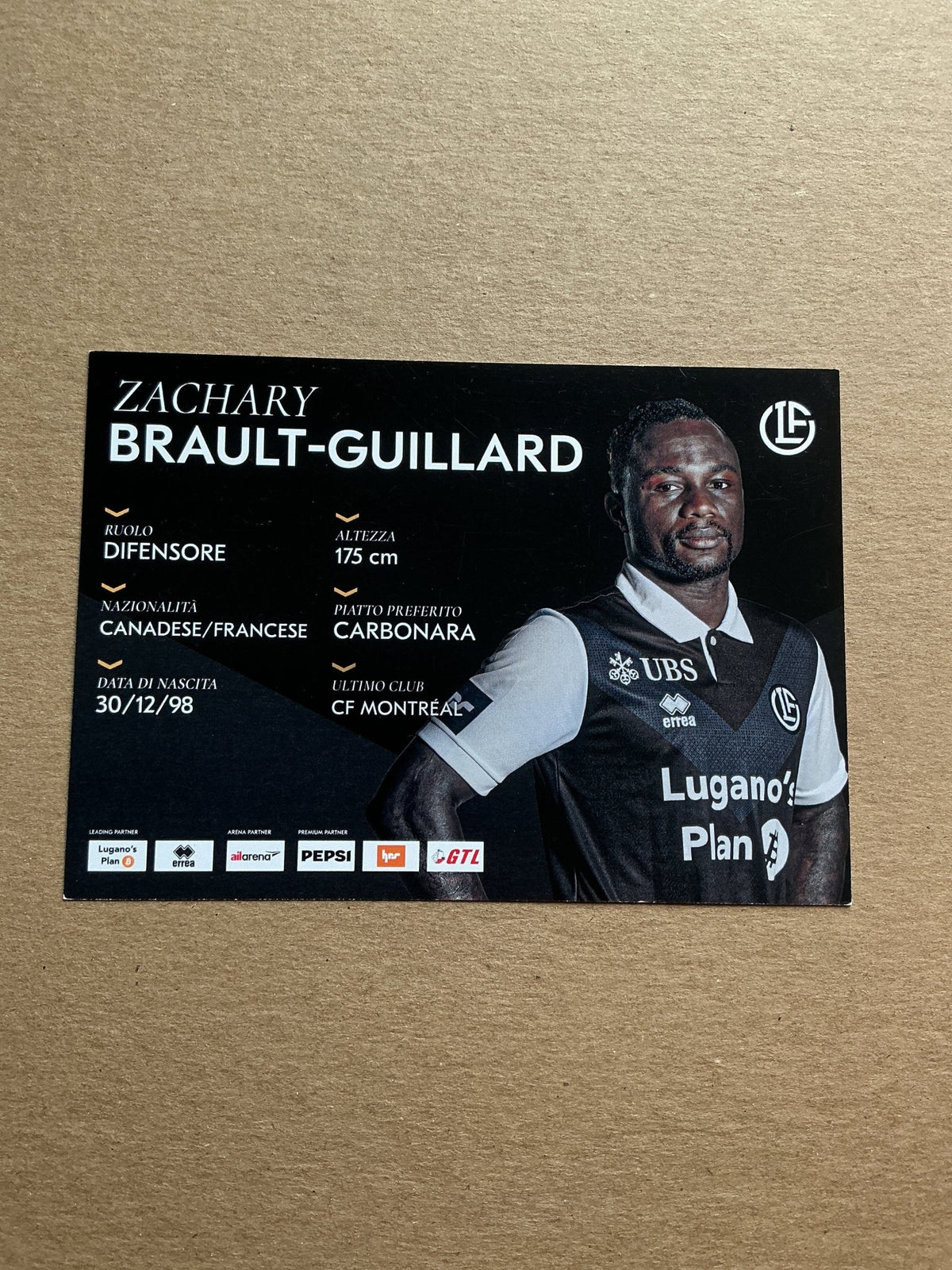 Zachary Brault-Guillard, Canada 🇨🇦 HC Lugano 2025/26 hand signed - Autographs-World