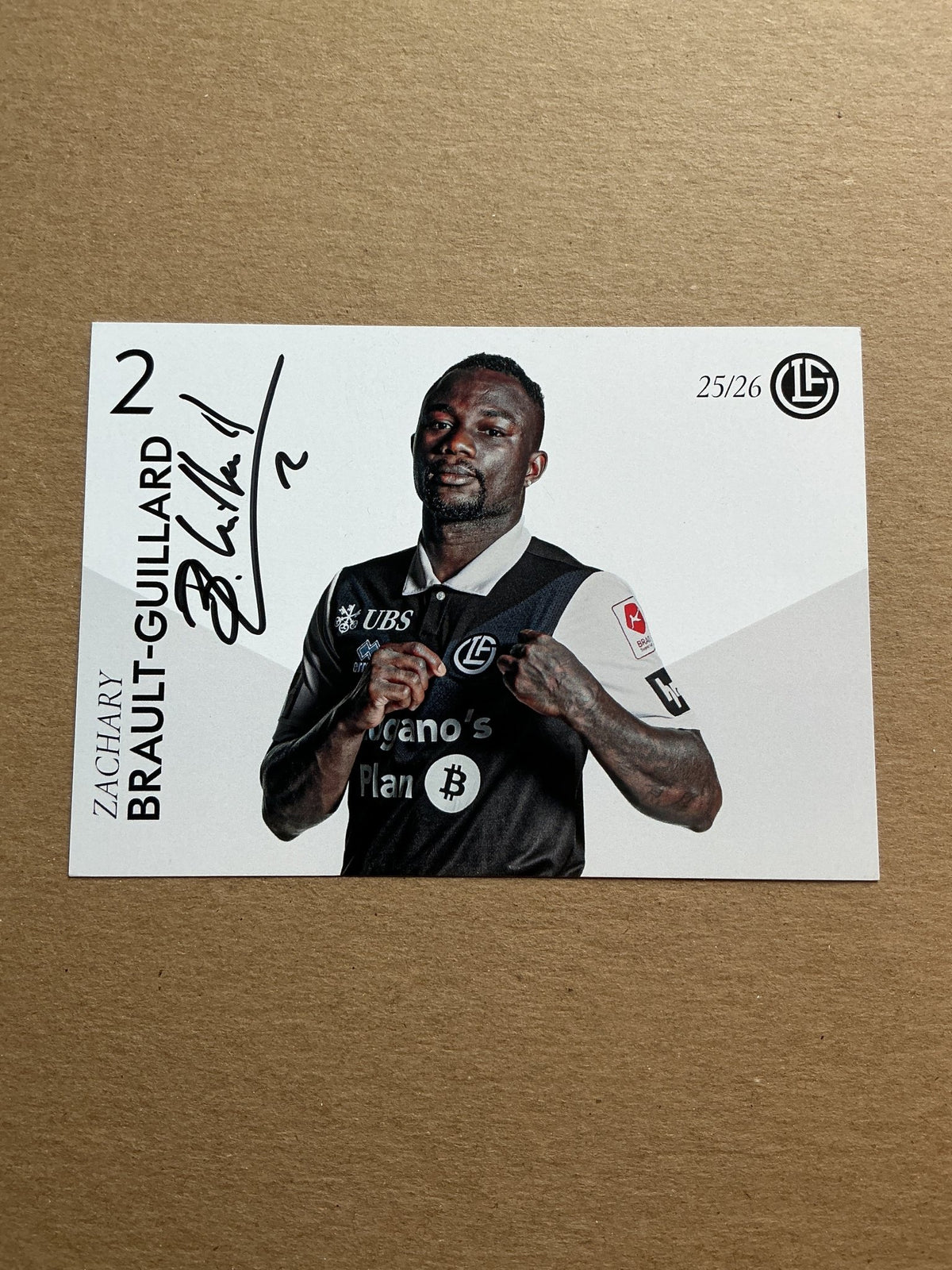 Zachary Brault-Guillard, Canada 🇨🇦 HC Lugano 2025/26 hand signed - Autographs-World