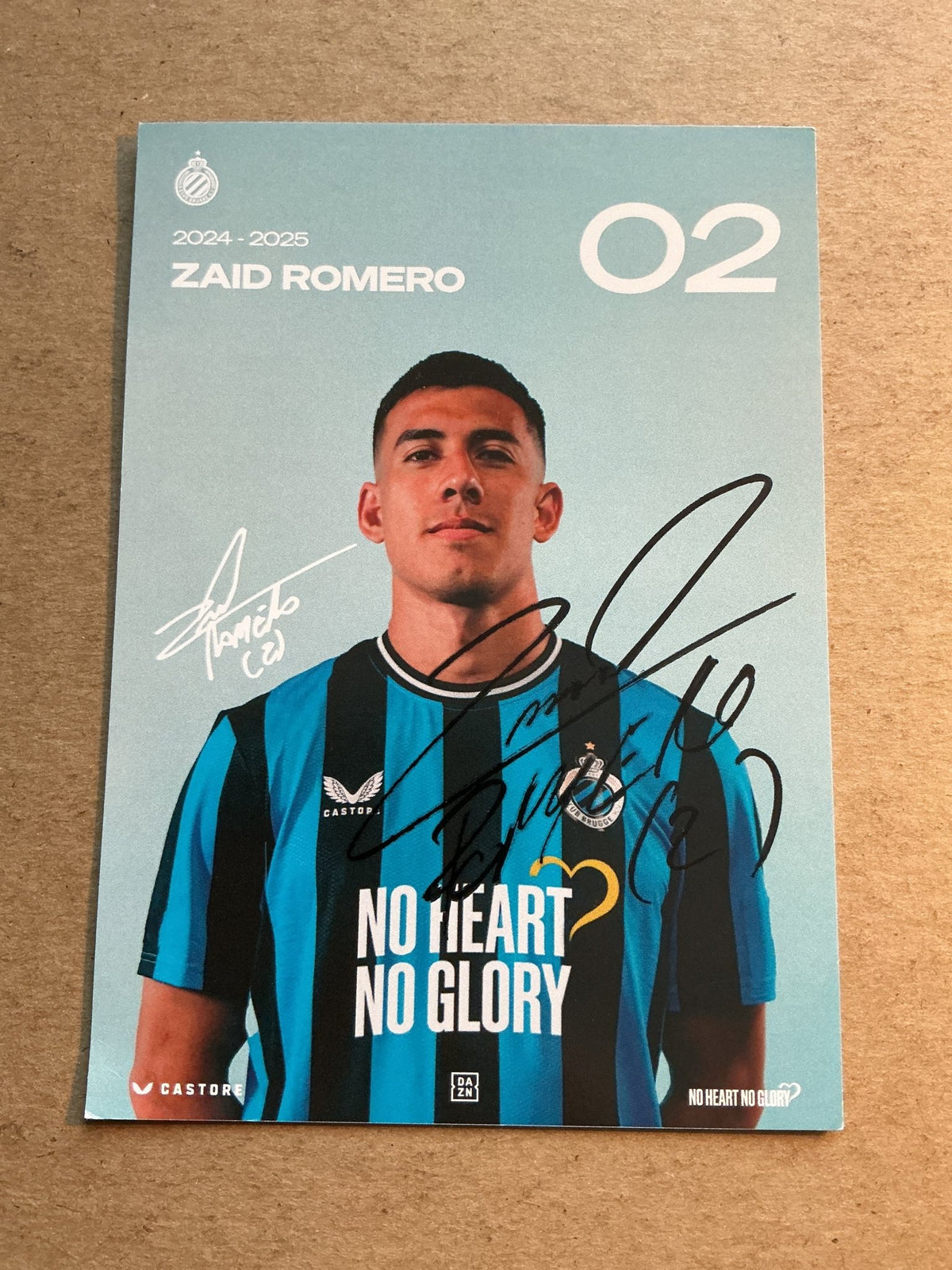 Zaid Romero, Argentina 🇦🇷 Club Brugge 2024/25 hand signed - Autographs-World