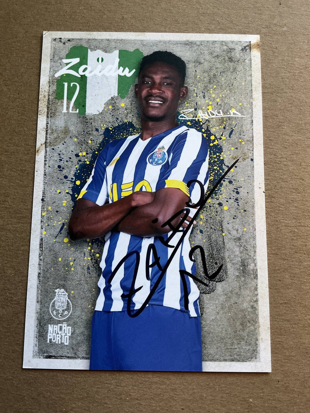 Zaidu Sanusi, Nigeria 🇳🇬 FC Porto 2020/21 hand signed - Autographs-World