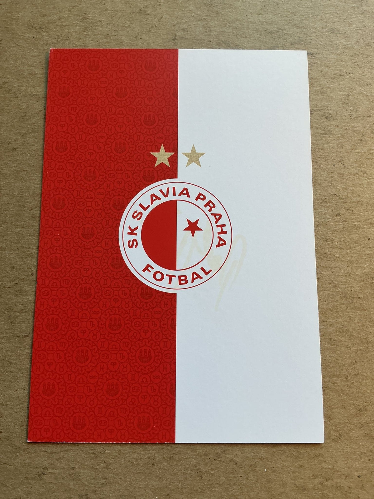 Zdeněk Houštecký, Czech Republic 🇨🇿 SK Slavia Prague 2020/21 hand signed - Autographs-World