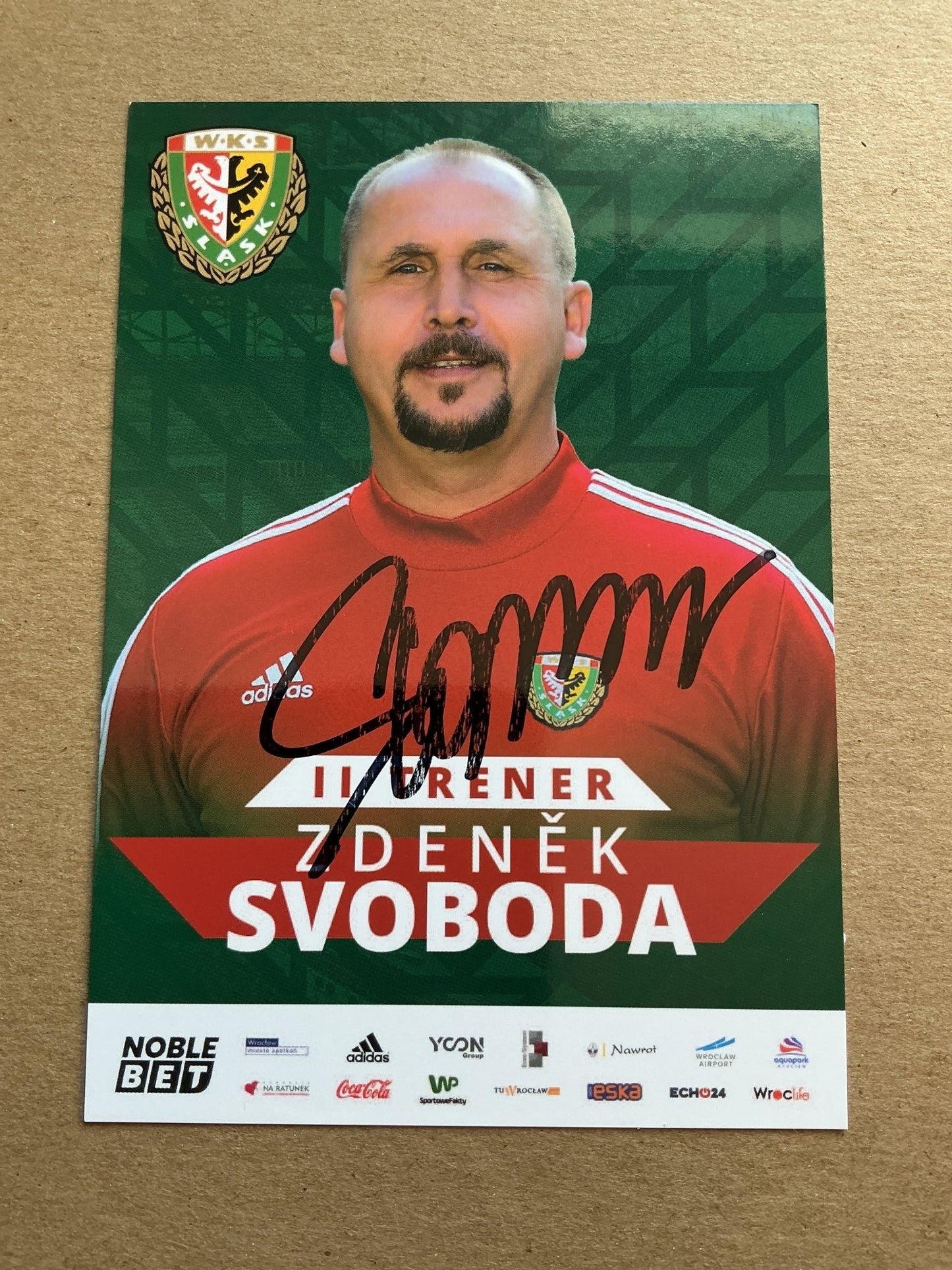 Zdeněk Svoboda, Slovakia 🇸🇰 Śląsk Wrocław 2019/20 hand signed - Autographs-World
