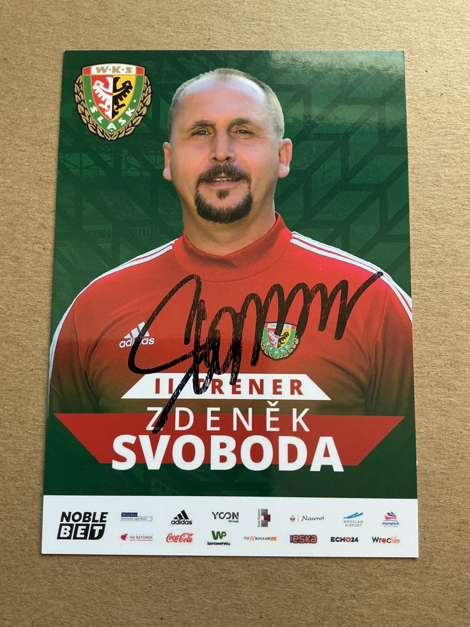 Zdeněk Svoboda, Slovakia 🇸🇰 Śląsk Wrocław 2019/20 hand signed - Autographs-World