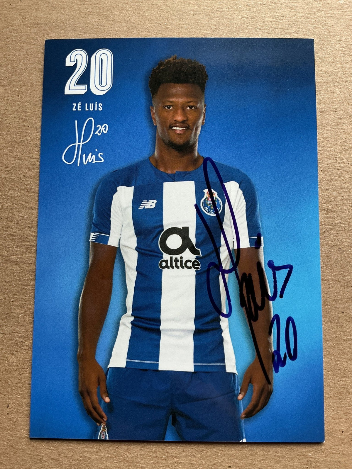 Zé Luis, Cape Verde 🇨🇻 FC Porto 2019/20 hand signed - Autographs-World