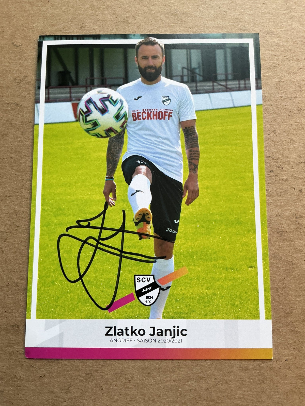 Zlatko Janjic, Germany 🇩🇪 SC Verl 2020/21 hand signed - Autographs-World