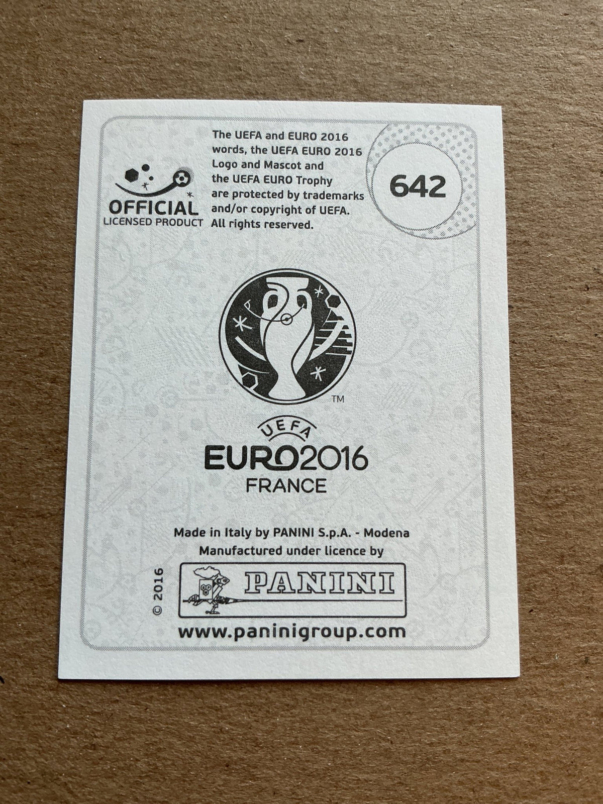 Zlatko Junuzovic, Austria 🇦🇹 UEFA Euro 2016 Panini hand signed - Autographs-World