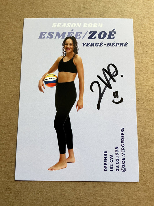 Zoé Vergé-Dépré, Switzerland 🇨🇭 Summer Olympics 2024 hand signed - Autographs-World