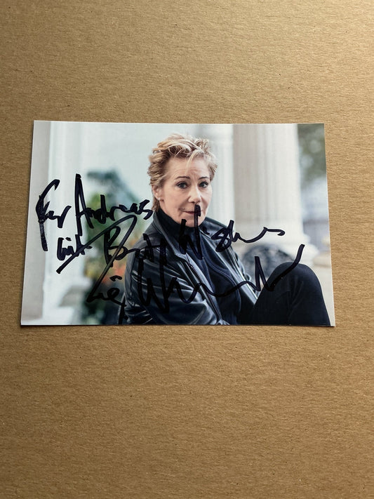 Zoë Wanamaker, USA 🇺🇸 Actress hand signed - Autographs-World