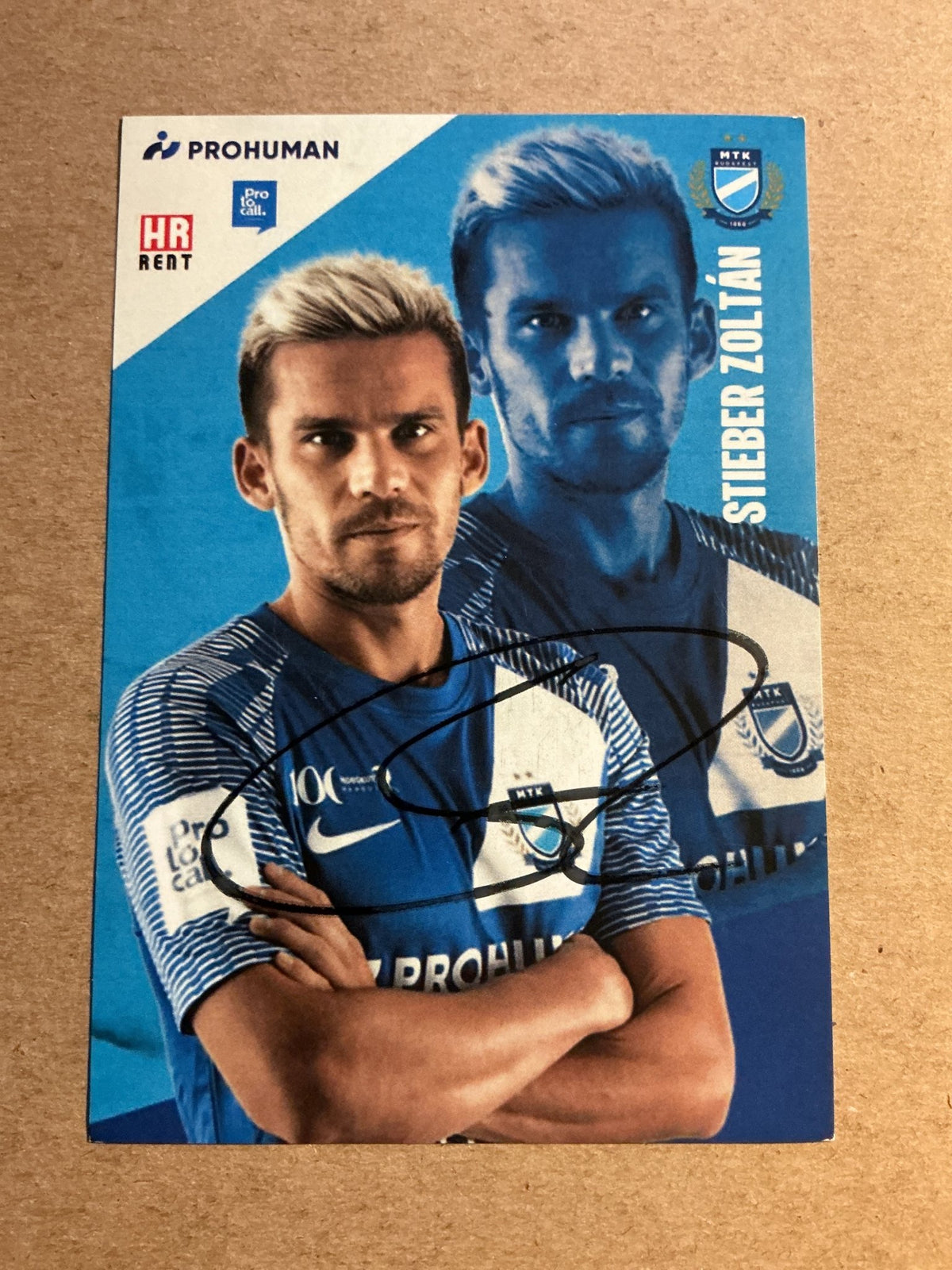 Zoltán Stieber, Hungary 🇭🇺 MTK Budapest 2022/23 hand signed - Autographs-World