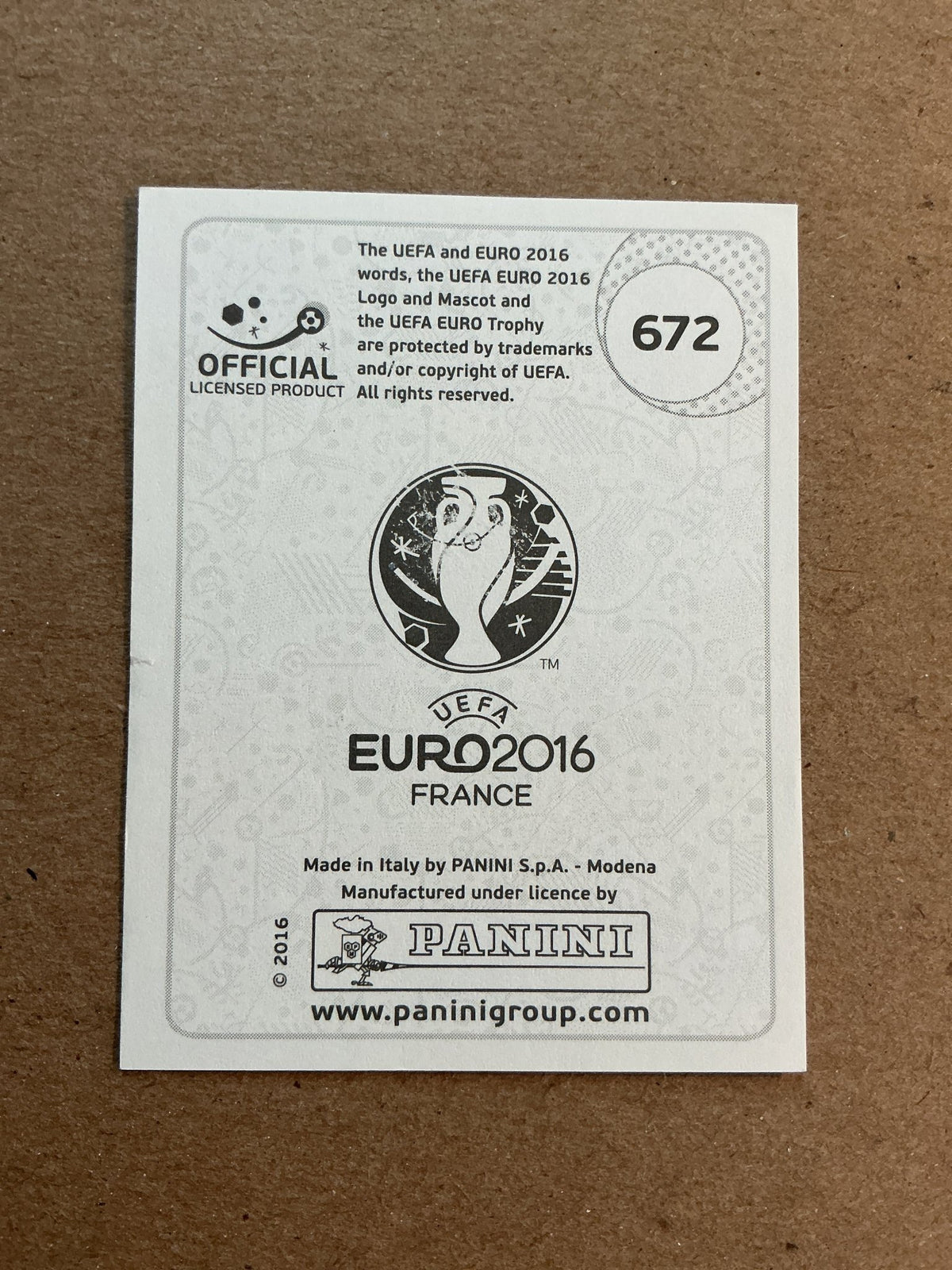 Zoltán Stieber, Hungary 🇭🇺 UEFA Euro 2016 Panini hand signed - Autographs-World