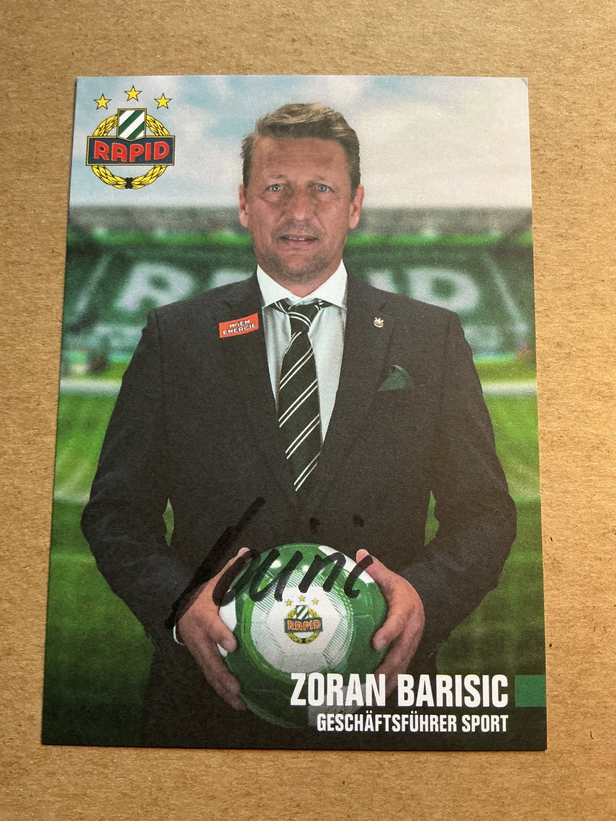 Zoran Barisic, Austria 🇦🇹 Rapid Wien 2022/23 hand signed - Autographs-World