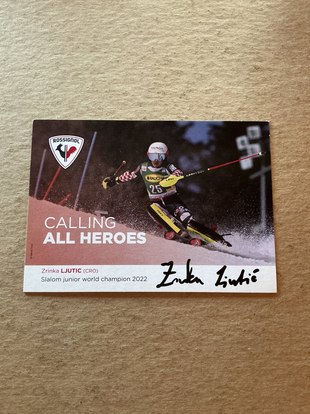 Zrinka Ljutić, Croatia 🇭🇷 Alpine 2023/24 hand signed - Autographs-World