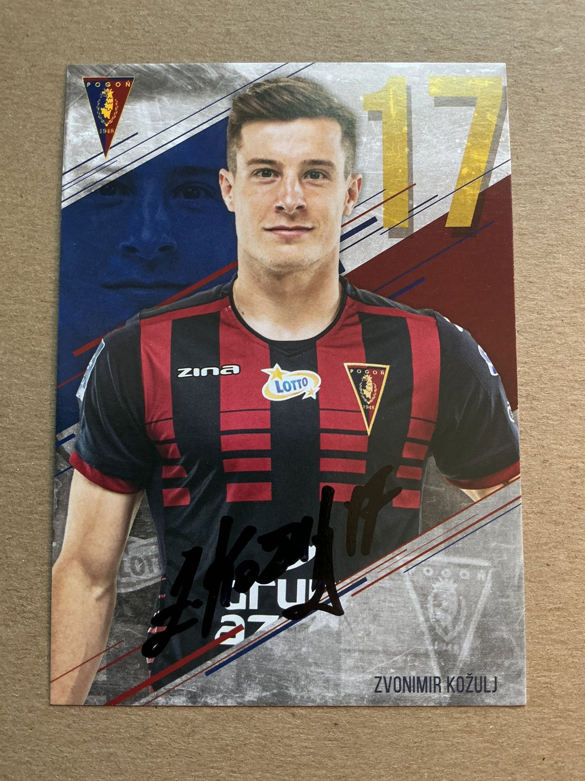 Zvonimir Kožulj, Bosnia 🇧🇦 Pogon Szczecin 2019/20 hand signed - Autographs-World