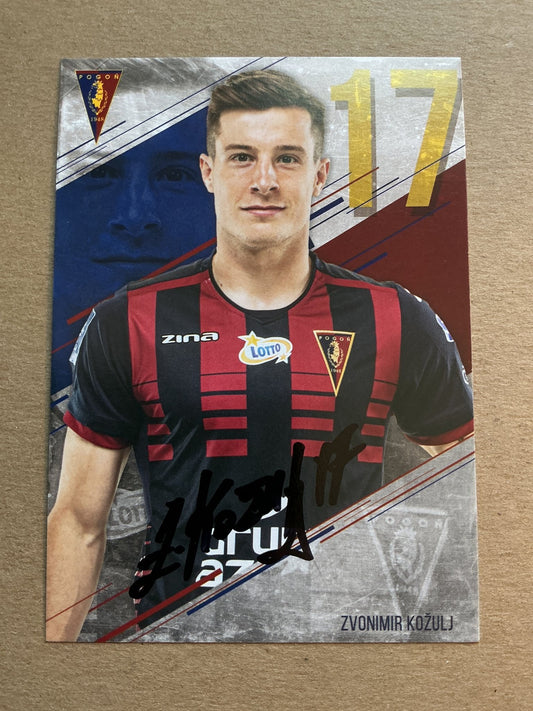 Zvonimir Kožulj, Bosnia 🇧🇦 Pogon Szczecin 2019/20 hand signed - Autographs-World